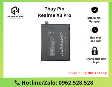 Thay pin Realme X3 Pro