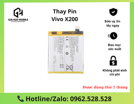 Thay pin Vivo X200