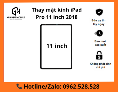 Thay mặt kính iPad Pro 11 inch 2018