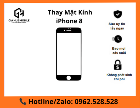 Thay mặt kính iPhone 8